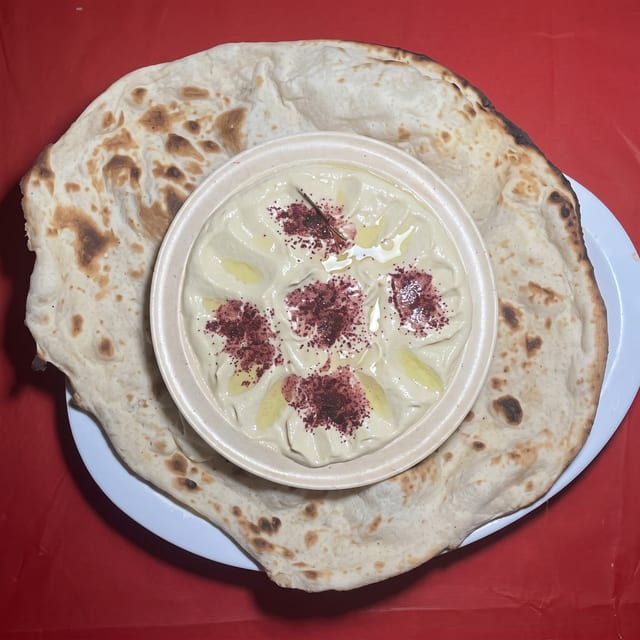 Hummus with Clay Oven Bread.