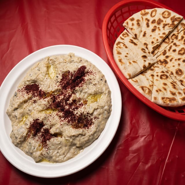 Baba Ghanoush with Pita Bread.